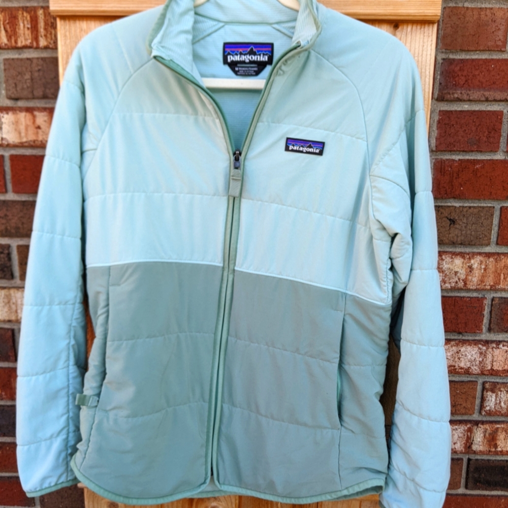 Patagonia pack in jacket